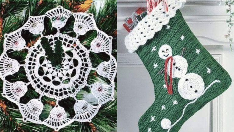Crochê para o Natal: Toalhas de Mesa e Enfeites com Gráficos Parte 3