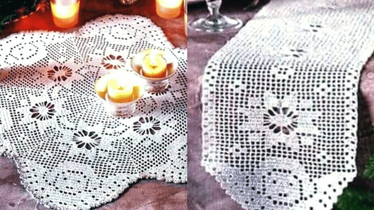 Crochê para o Natal: Toalhas de Mesa e Enfeites com Gráficos Parte 1