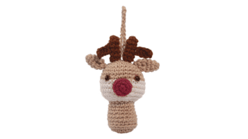 Enfeite natalino de rena em crochê: Passo a passo da receita
