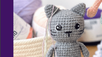 Amigurumi de Gato Cinza