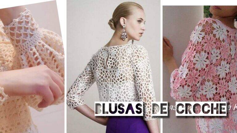 Não Perca Essas Belas Blusas de Crochê Com Gráfico dos Pontos