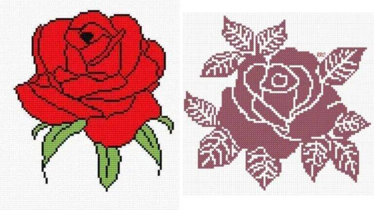 Tapetes de Crochê Rosas em Filé: Aprenda Passo a Passo e Copie Gráficos Inspiradores