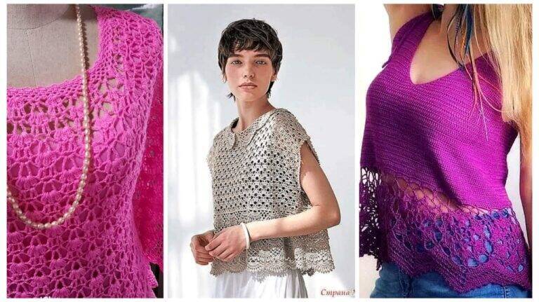 NOVIDADE Incrível: Faça Essas Blusas de Crochê Lindíssimas