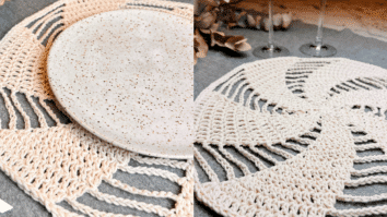 Sousplat da Virada em Crochê Passo a Passo com Gráficos