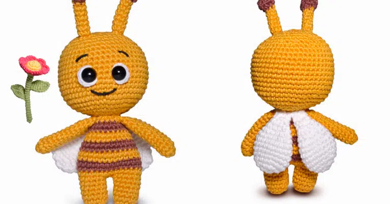 Amigurumi Abelha com Flor Passo a Passo Detalhado dos Pontos