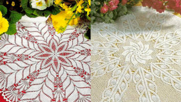 Centros de Mesa de Crochê Excepcionais com Gráficos Detalhados