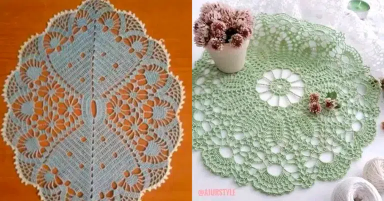 Os Mais Lindos Centrinhos de Mesa em Crochê com Gráficos