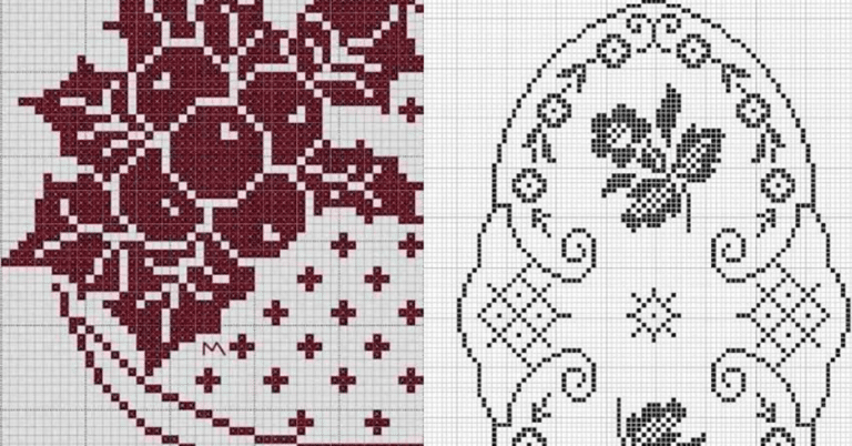 Gráficos de Crochê Filé - Faça Caminhos de Mesa Encantadores