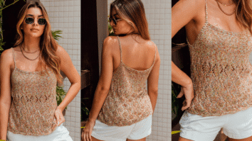 Moda Verão: Regata em Tricô Duda Passo a Passo com Gráficos