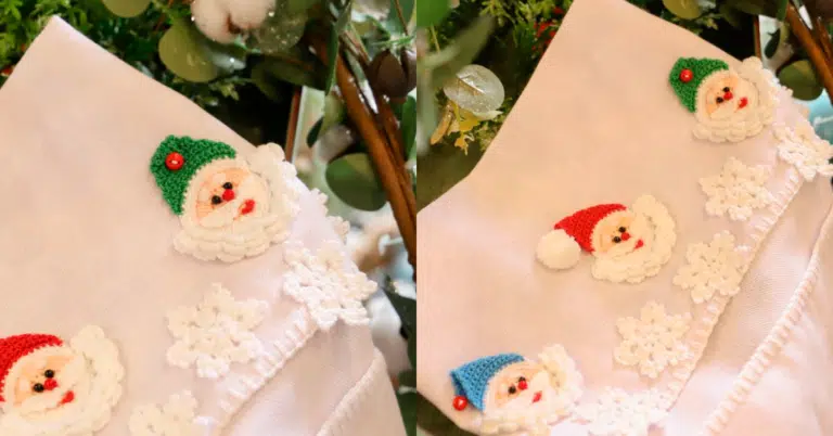 Barradinho de Pano de Prato em Crochê – Floco de Neve