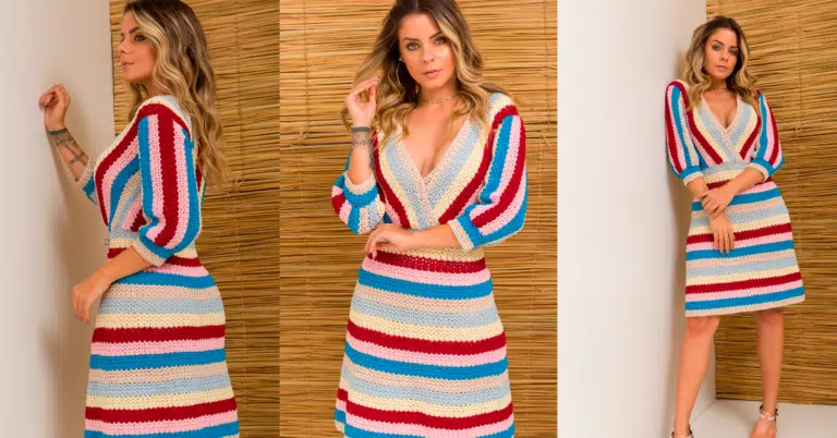 Vestido de Crochê Bacupari Passo a Passo com Gráficos