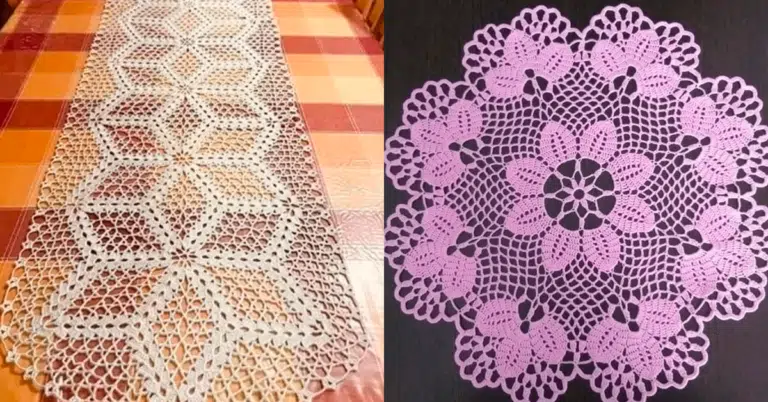 Decore seu Lar: Centros de Mesa em Crochê com Gráficos