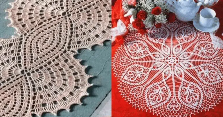 Os Mais Lindos Centros de Mesa de Crochê com Gráficos