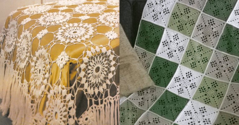 Artesanato para Vender: Colchas e Mantas em Crochê com Gráfico