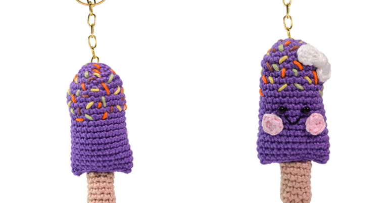 Amigurumi Chaveiro Picolé para Vender Passo a Passo Detalhado