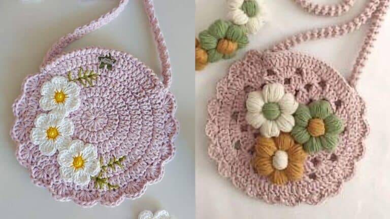 Bolsinhas de Crochê Simples e Charmosas para Copiar