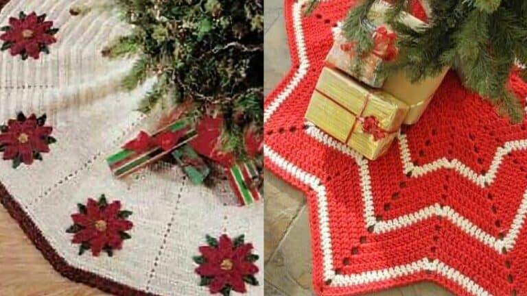 Crochê Festivo: Bases para Árvores de Natal