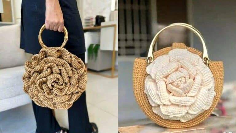 Bolsa Flor de Crochê Passo a Passo – Tendência 2024 e Inspirações Belíssimas