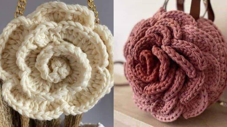 Flores em Fios: A Beleza Encantadora da Bolsa Flor de Crochê
