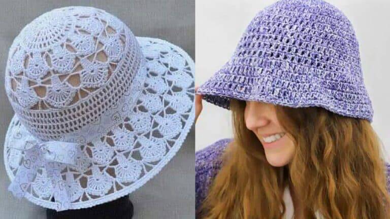 Lindos Chapéus de Crochê com Gráficos Fáceis de Seguir