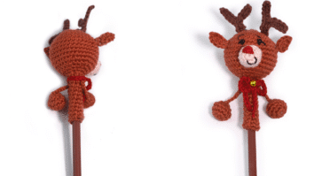 Amigurumi de Crochê Ponteira Rena Passo a Passo Simples