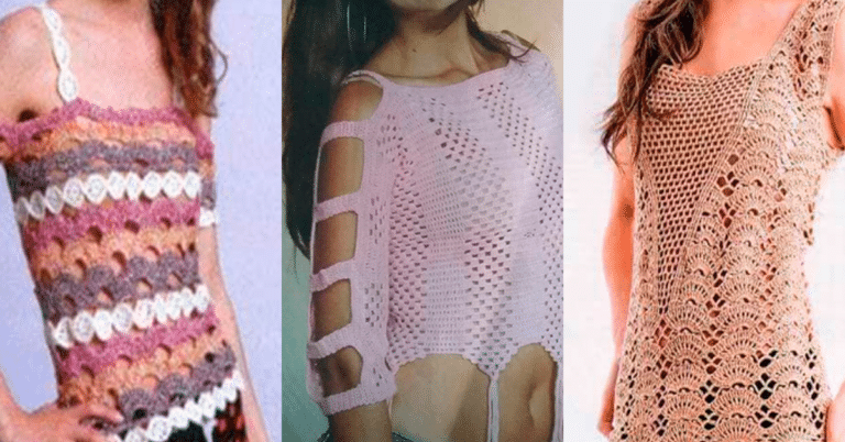 Faça Hoje: Blusas de Crochê Com Motivos e Gráficos