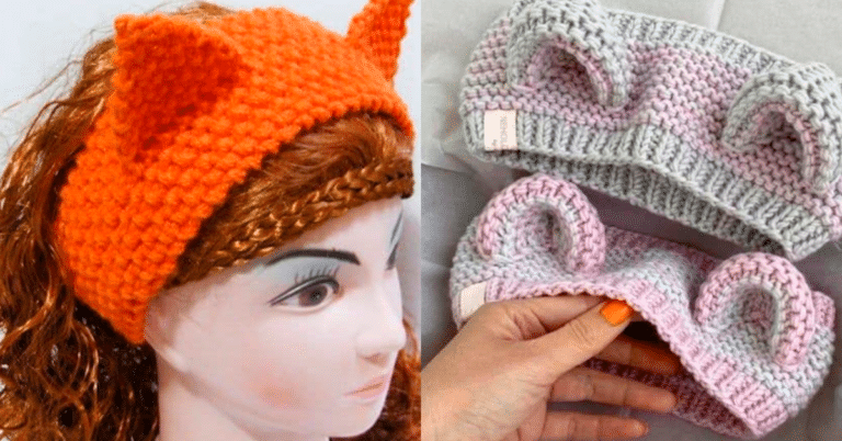 Tiara de Gatinho em Crochê Super Bonitinha com Gráficos e Passo a Passo