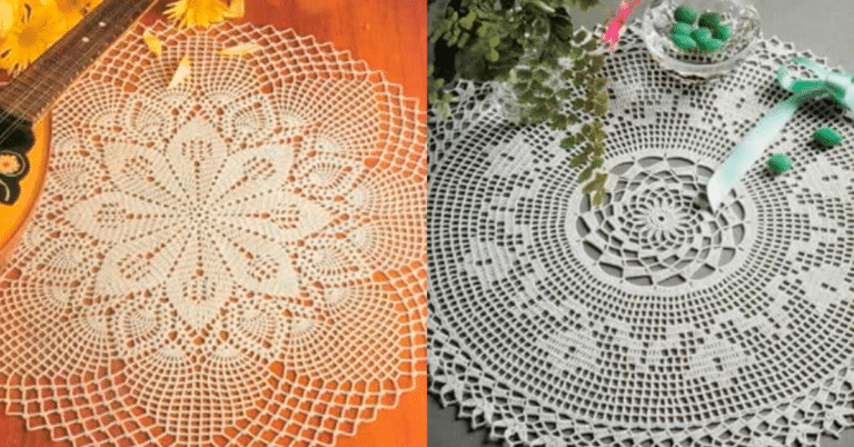 Cozinha Encantadora: Centros de Mesa em Crochê com Gráficos
