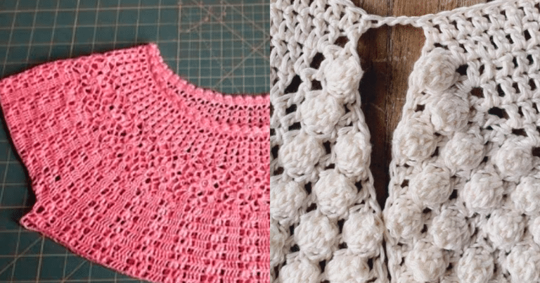 Encantadores Squares de Crochê e Pontos para Vestuário