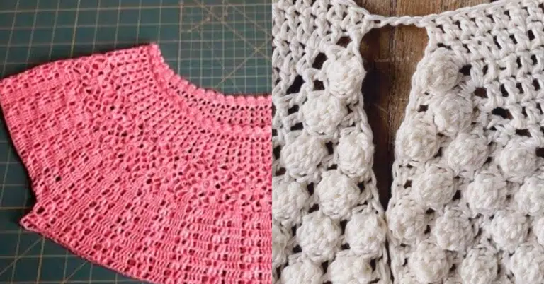 Encantadores Squares de Crochê e Pontos para Vestuário
