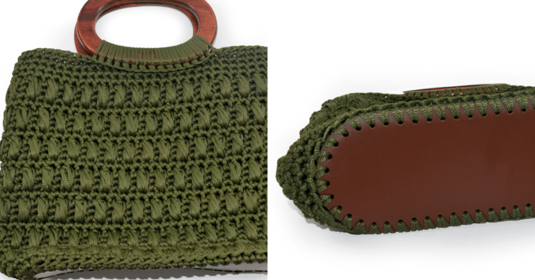 Bolsa de Crochê Militar Náutico Passo a Passo com Gráficos