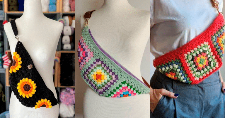 Pochetes de Crochê Simples e Bem Fácil com Quadradinhos da Vovó - Granny Squares