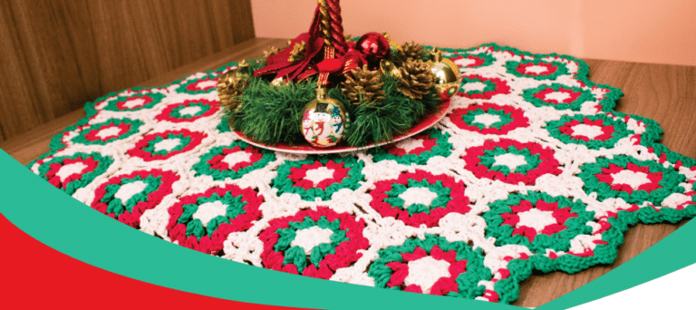 Centro De Mesa de Crochê - A Alma do Natal