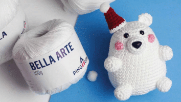 Amigurumi de Urso Polar