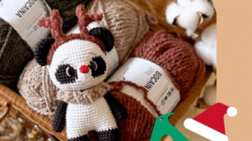 Amigurumi Panda de Natal: Um presente amoroso