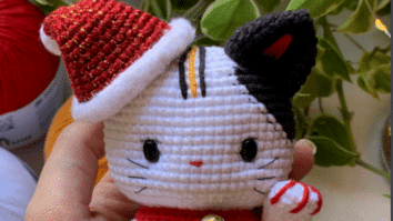 Amigurumi Gatinho Boas Festas