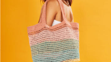 Bolsa De Crochê Listrada: Moda praia em Alta