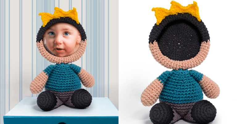 Amigurumi Porta-Retrato de Crochê Príncipe com Passo a Passo