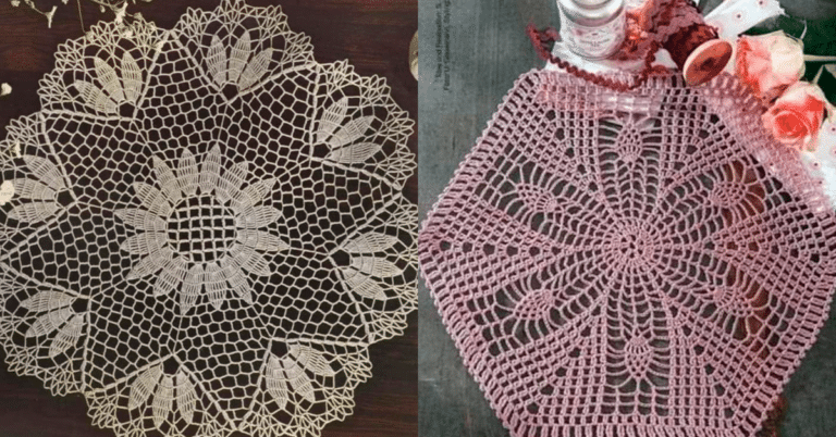 Os Mais Belos Centros de Mesa em Crochê com Gráficos Grátis