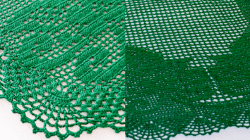 Trilho em Crochê Natureza para Decoração com Gráficos