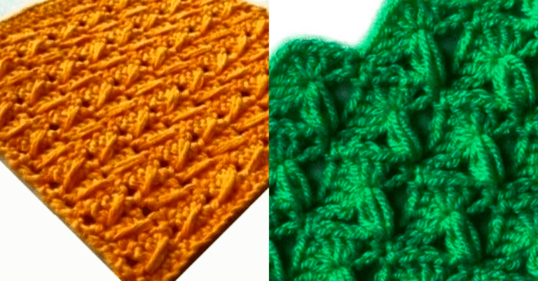 Lindos Pontos de Crochê com Amostras e Gráficos