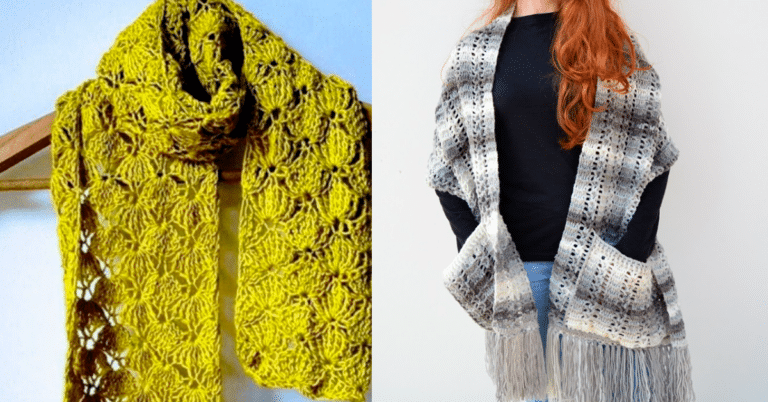 Cachecol de Crochê: 13 Modelos Bem Fáceis com Pontos Básicos