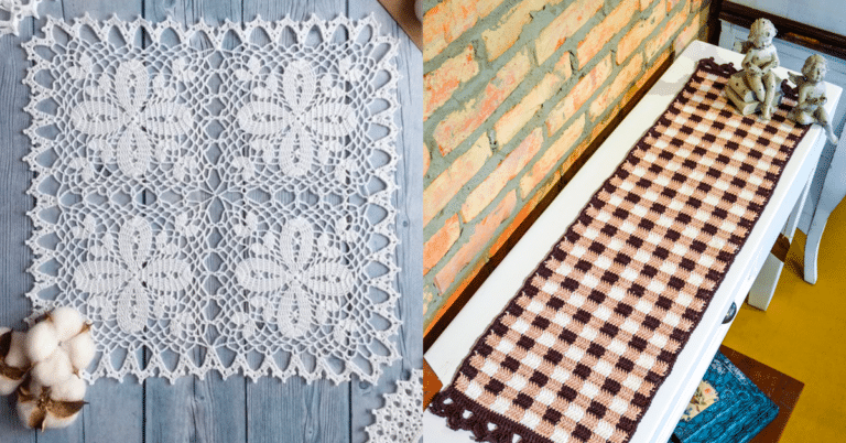Coleção com os Mais Lindos Caminhos de Mesa com Gráficos