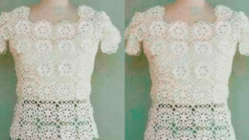 Revista com Gráficos de Blusas de Crochê Feminina para o Verão 2024