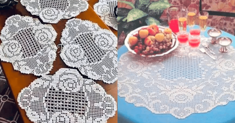 13 Toalhas de Mesa em Crochê Filé com Gráficos para Baixar