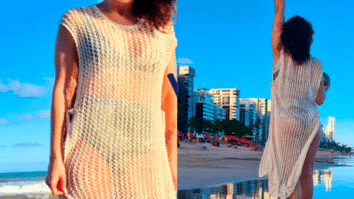 Kaftan em Tricô Encantador para o Verão com Gráficos