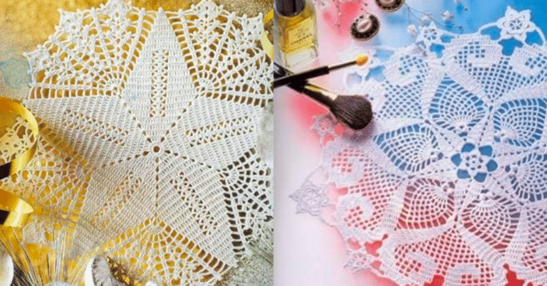 Centros de Mesa de Crochê Lindíssimos para Sua Casa - Gráficos Detalhados