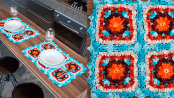 Jogo Americano em Crochê Brilho Mágico com Gráficos Grátis