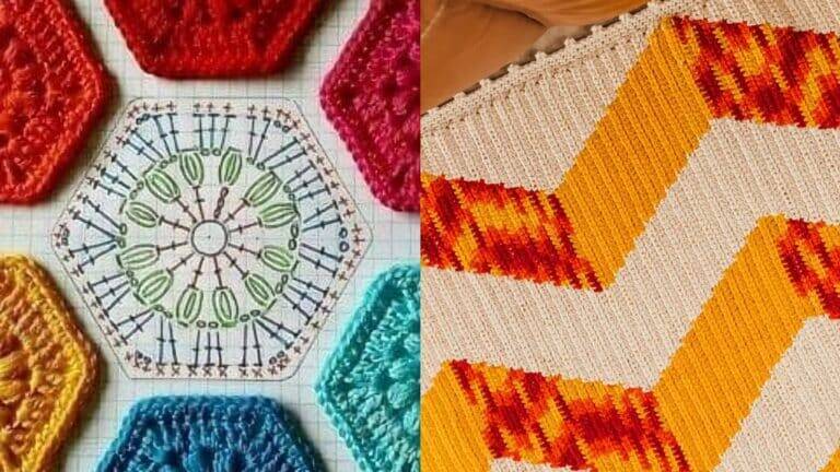 Arte em Textura: O Encanto dos Gráficos de Motivos em Crochê