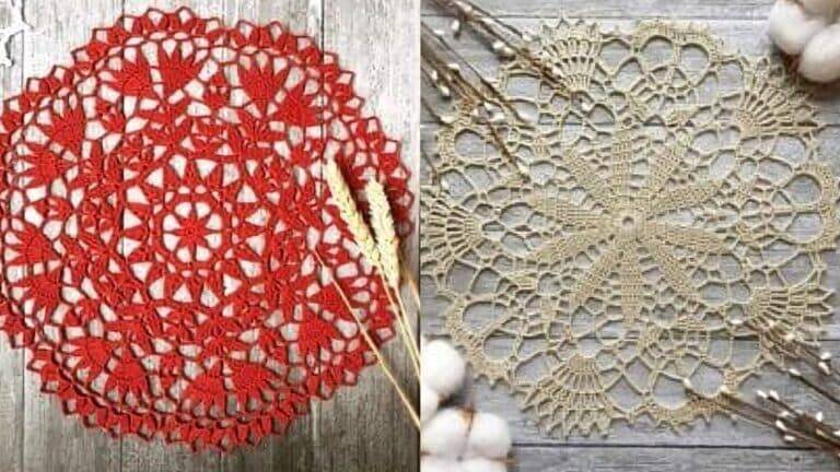 Trilhos e Toalhas de Mesa em Crochê: 12 Incríveis Modelos com Gráficos